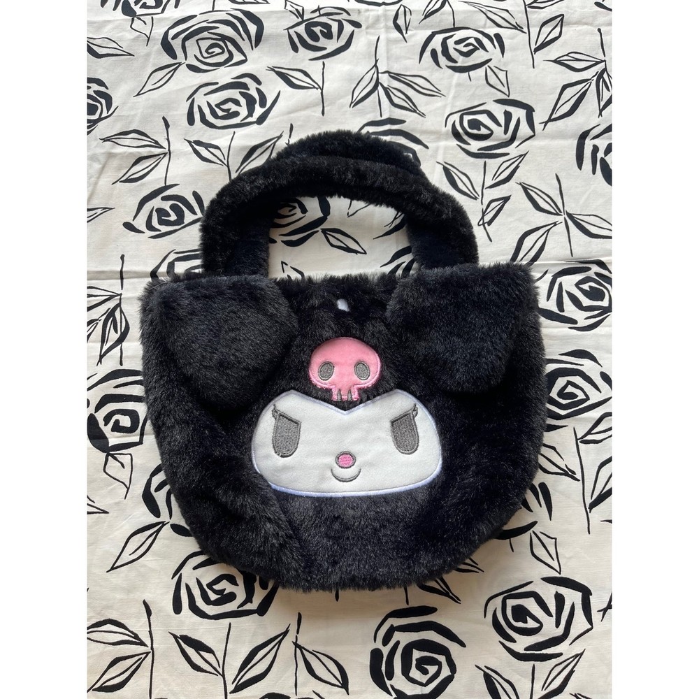 Black Kuromi Plush Bag